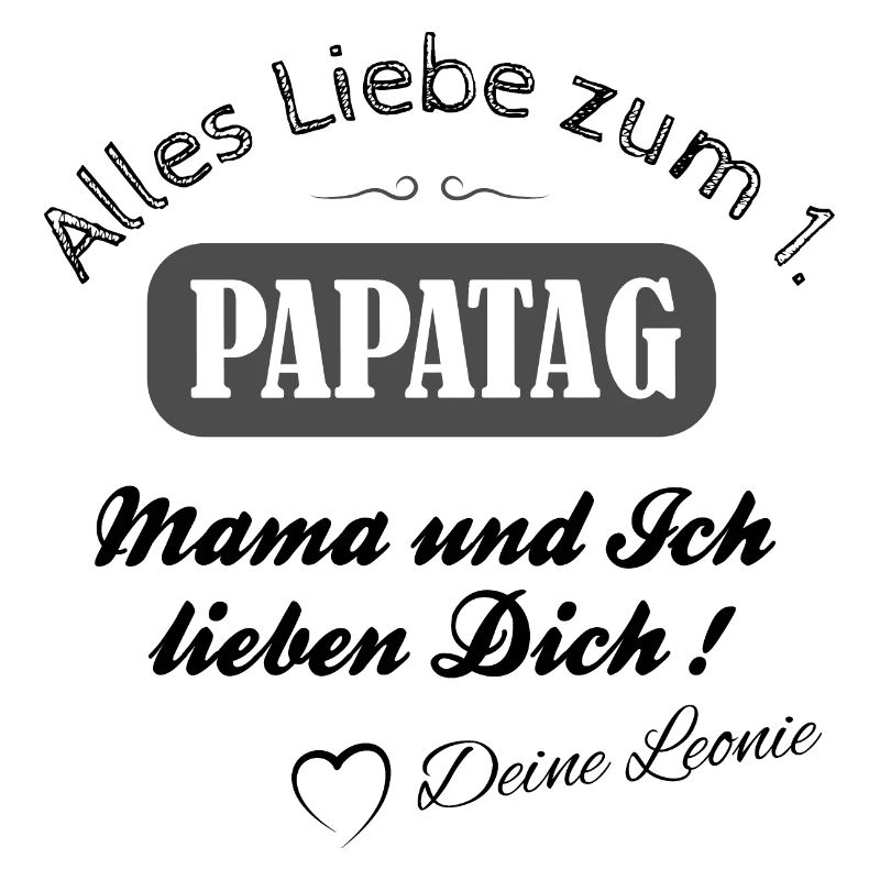 vatertag papa tag väter symbol