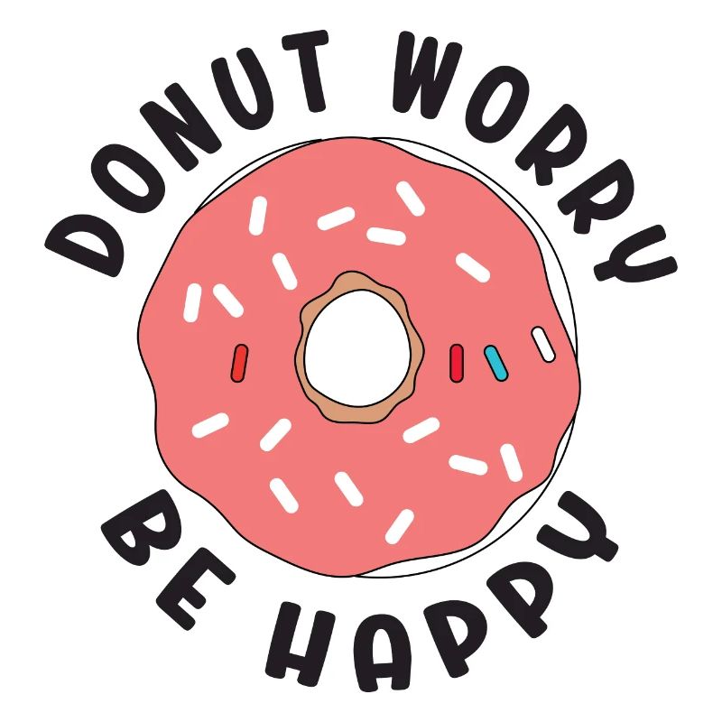 Donut Sorge Sei glücklich
