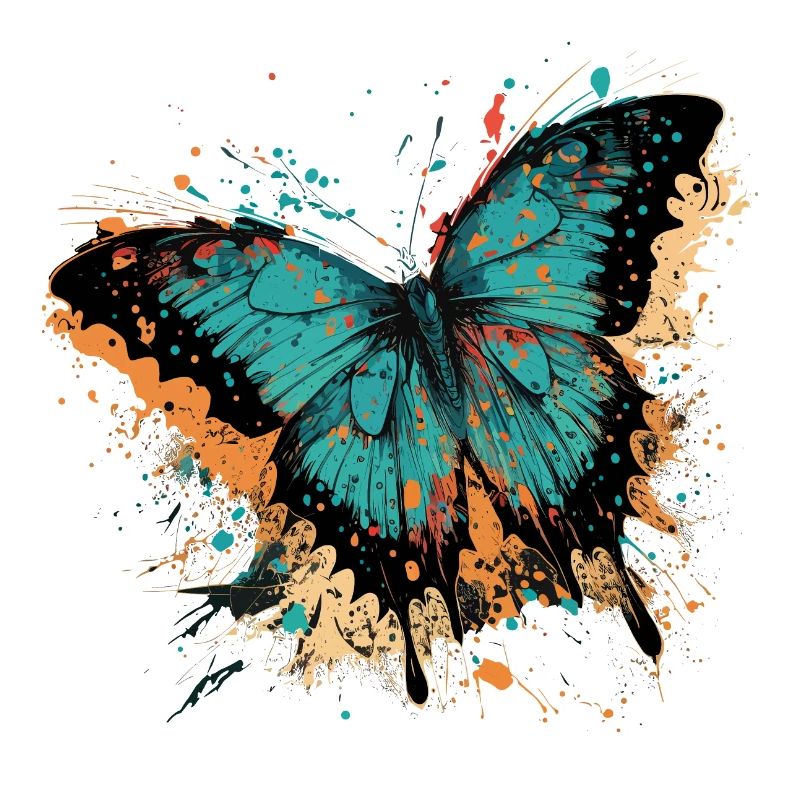 papillon bleu