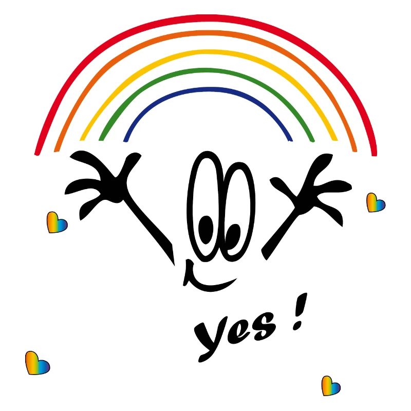 yes, Regenbogenfarben, rainbow