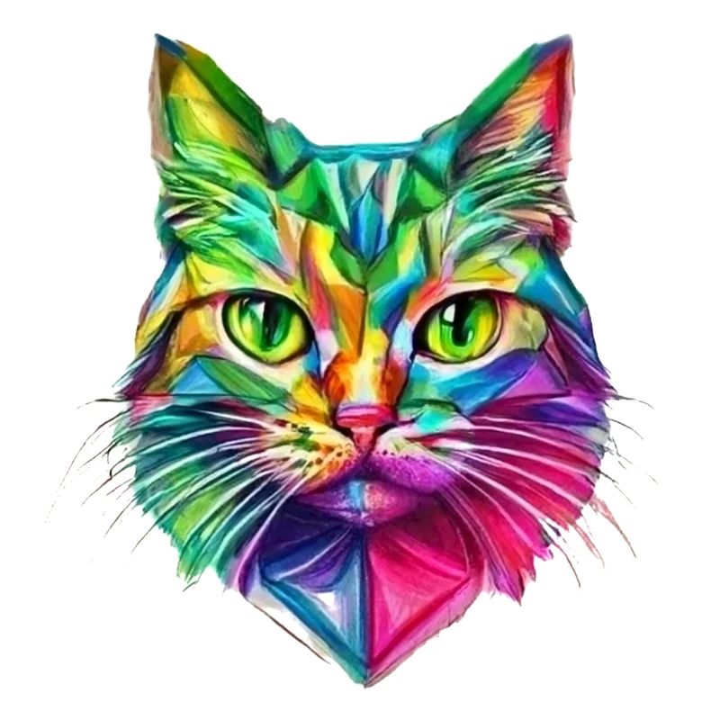 AUFFÄLLIGE STILISIERTE KATZE