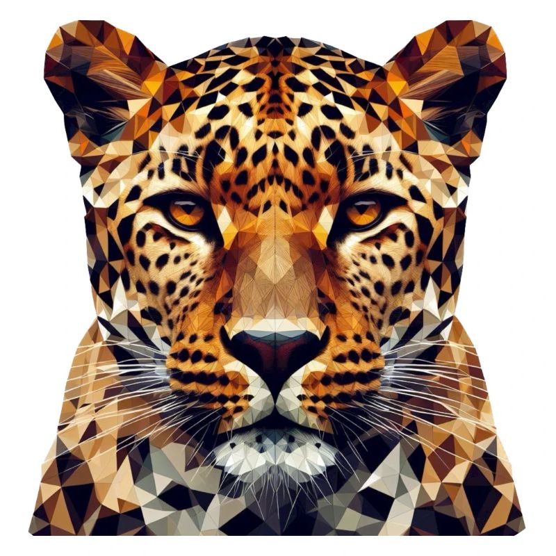 Polygon Style Leopard