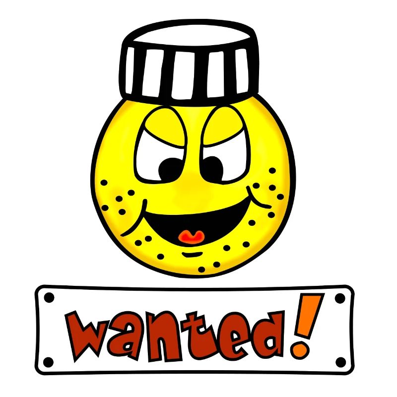 Wanted - Funny Emoticon Prisoner
