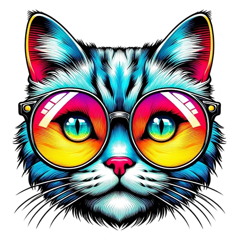 Puss with sunglasses