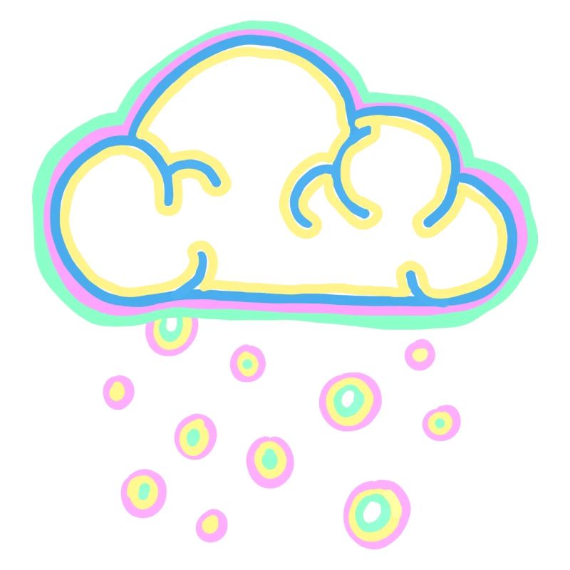 nuage pastel et neige