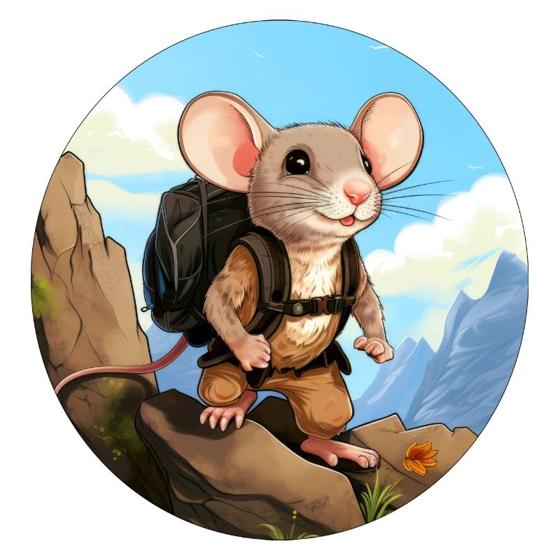 Maus Wandern / Bergsteiger Mäuse