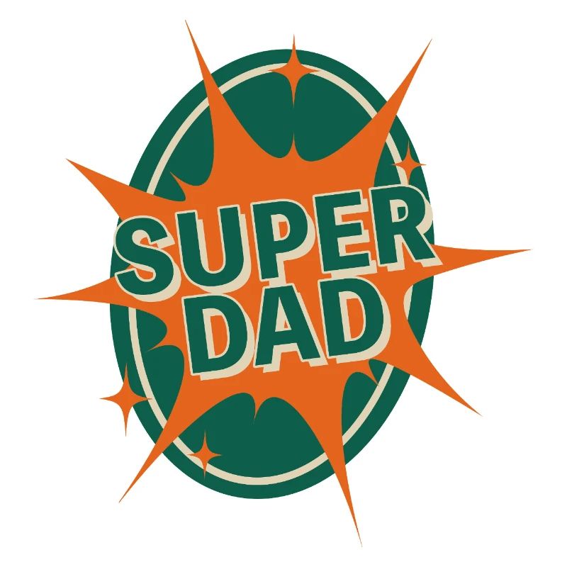 Conception de style bande dessinée Super Dad