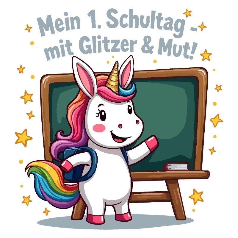 Schuleinhorn – 1. Klasse mit Glitzerstart