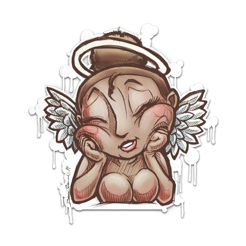 Dessin d'ange Rêveuse 