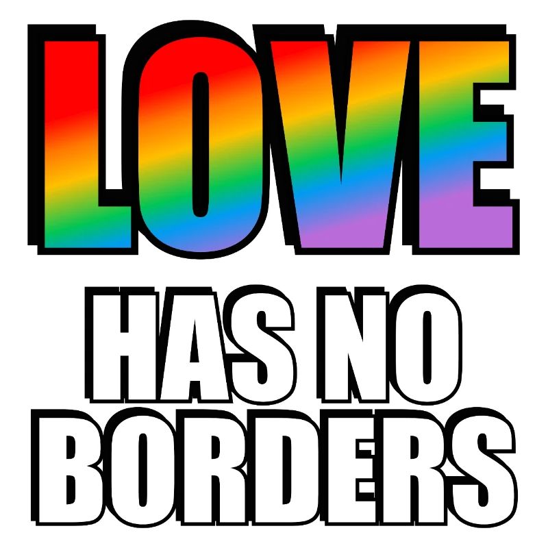 Rainbow Love Has No Borders Gay Pride Merch