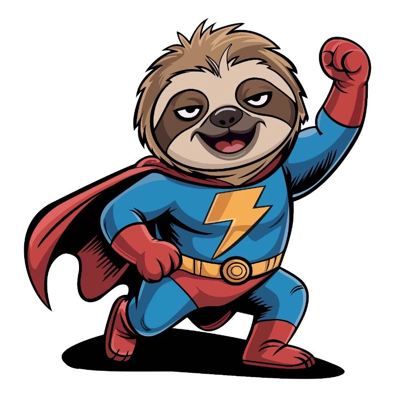 Superhero Sloth