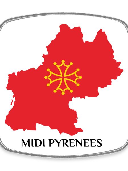 Map of the Midi-Pyrénées