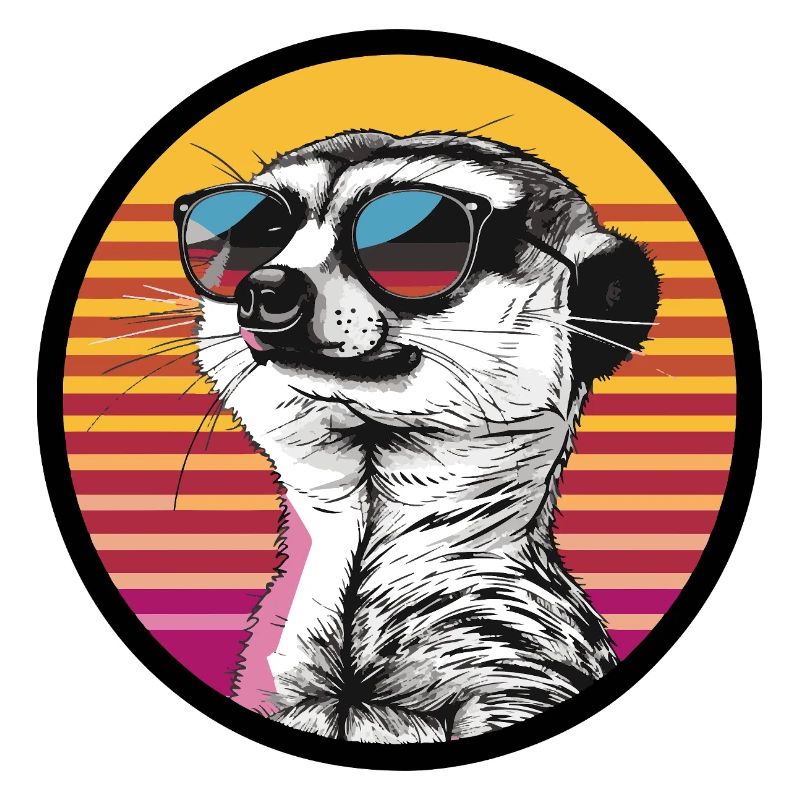 Weasel in Retro Sunglasses