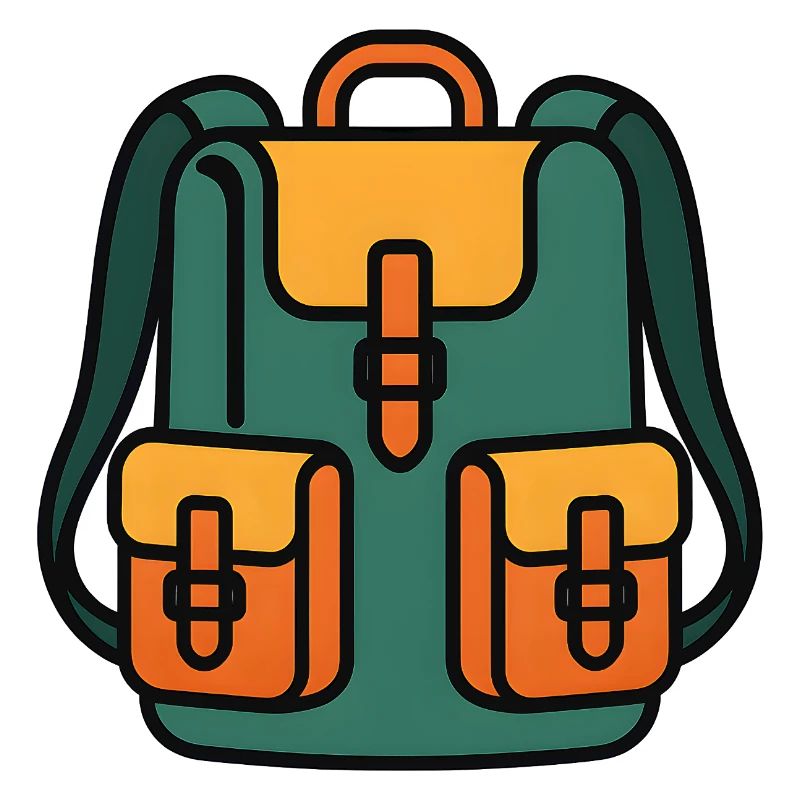 Colorful backpack
