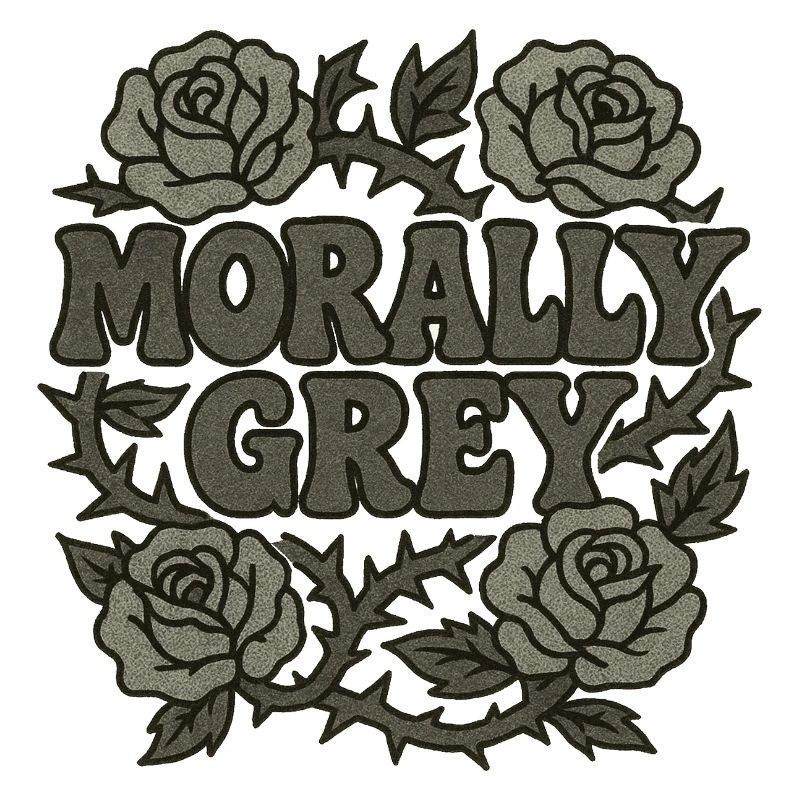 Moralisch Grey Roses Grunge