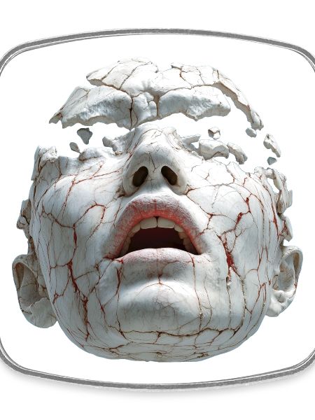 Broken Porcelain Mask