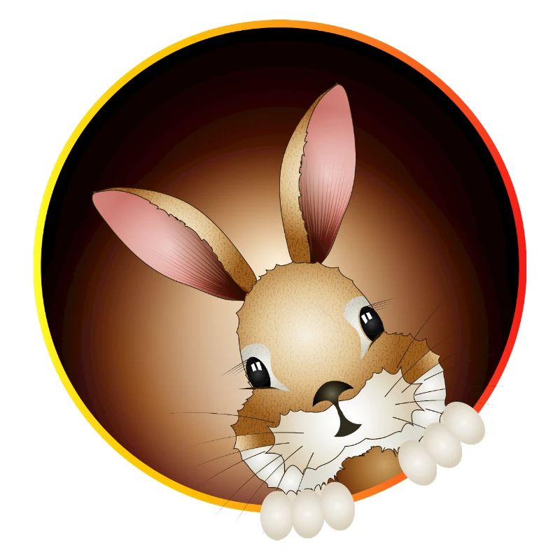 Un lapin curieux sort du terrier du lapin