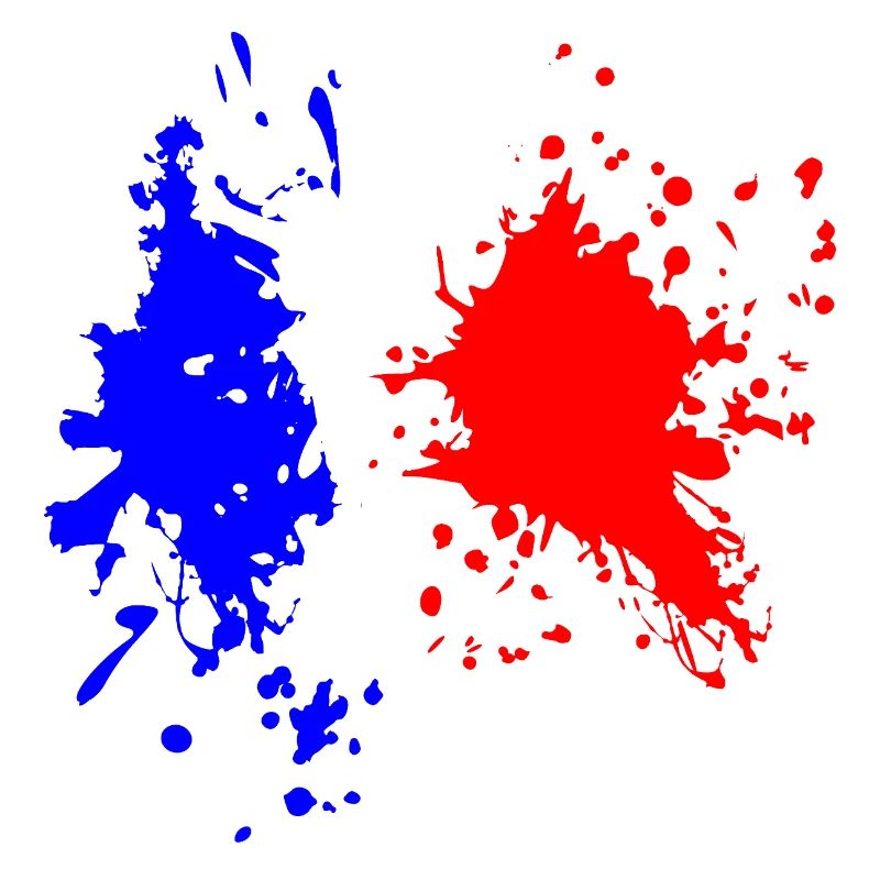 Frankreich Flagge Splash