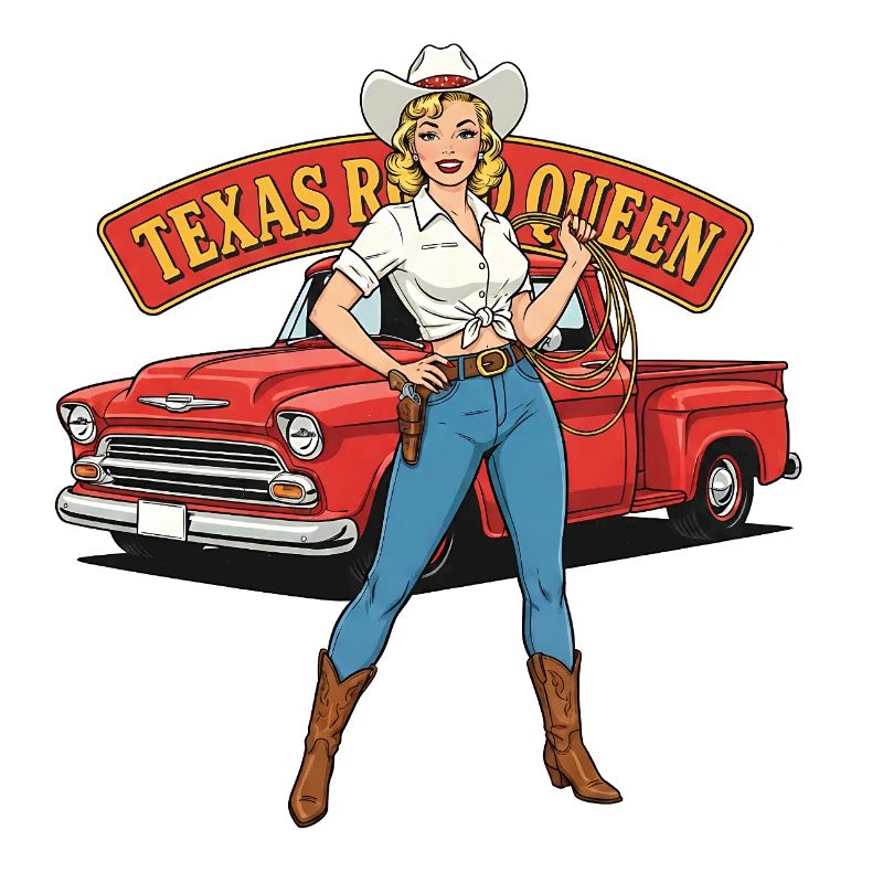 Texas Queen Pinup
