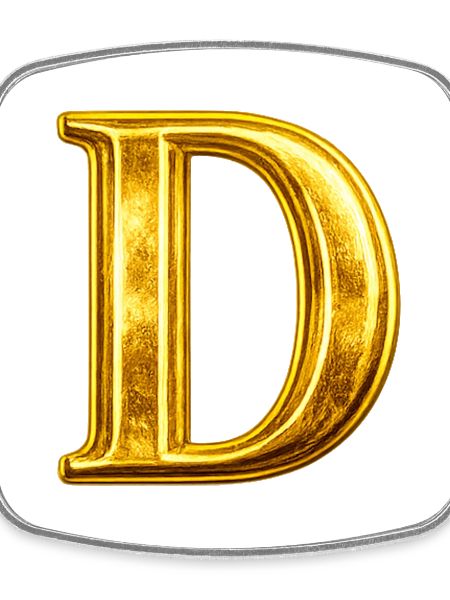 Gold D Monogram