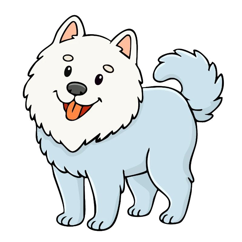 Fuzzy Dog (White/ Comic)