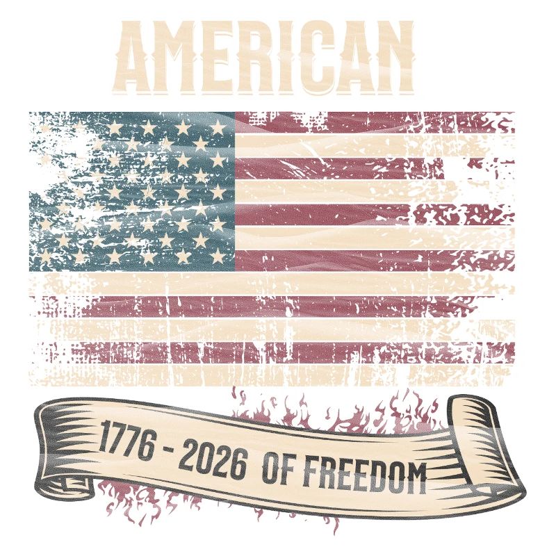 Drapeau américain 250 ans de liberté 1776-2026
