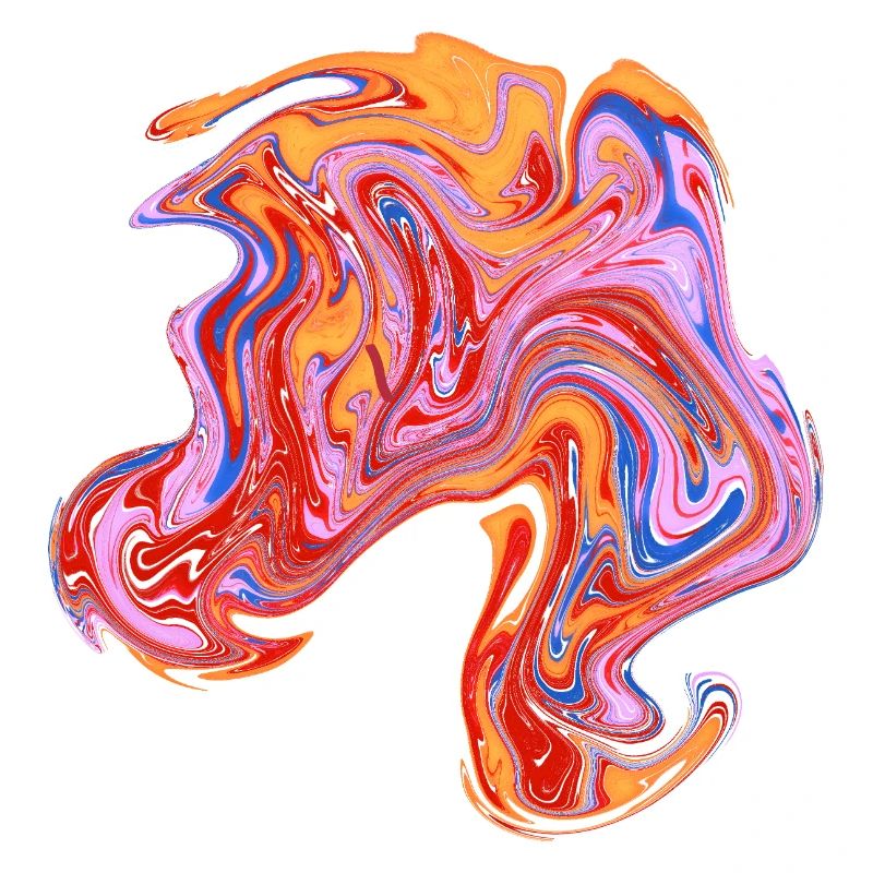 Color swirl neon pattern