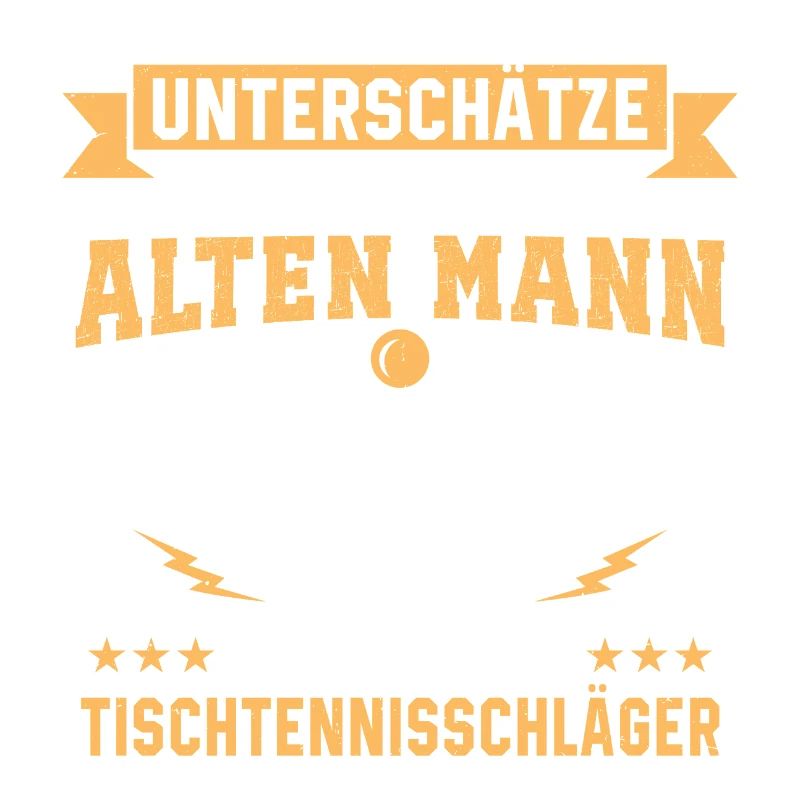  Alten Mann Mit Eine tischtennisschläger 