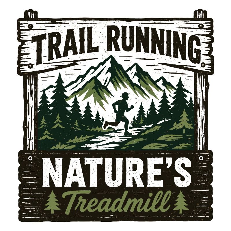Panneau de la course sur sentier : Nature