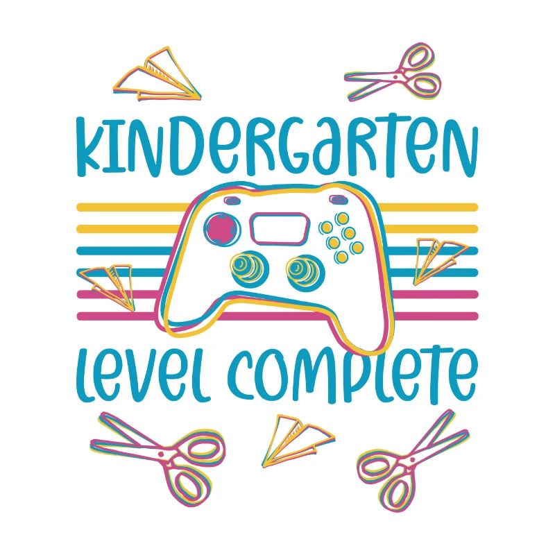 Einschulung Controller Gaming Level Kindergarten