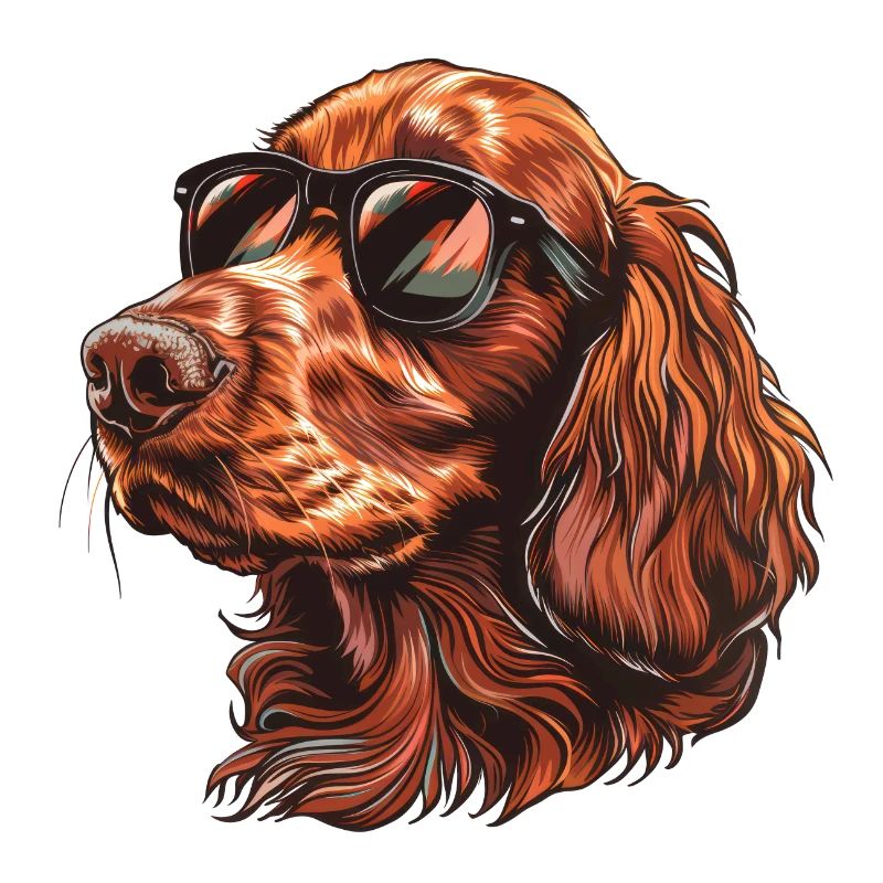 Irish Setter, Irish Red Setter, Dog