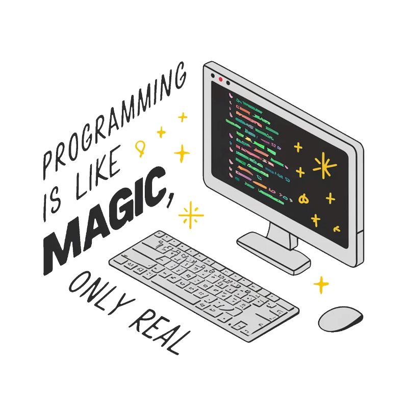Programming is like magic, only real.