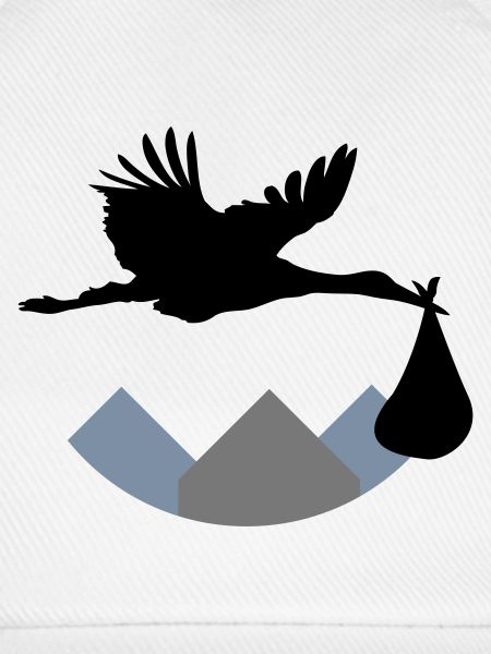 Stork & Baby (Vector)