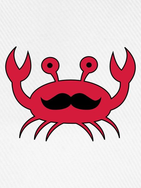 krabe mit mustache