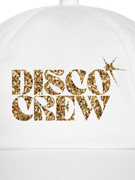 Disco Crew Glitzer Gold Logo