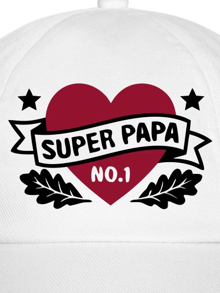 Super Papa Herz Abzeichen