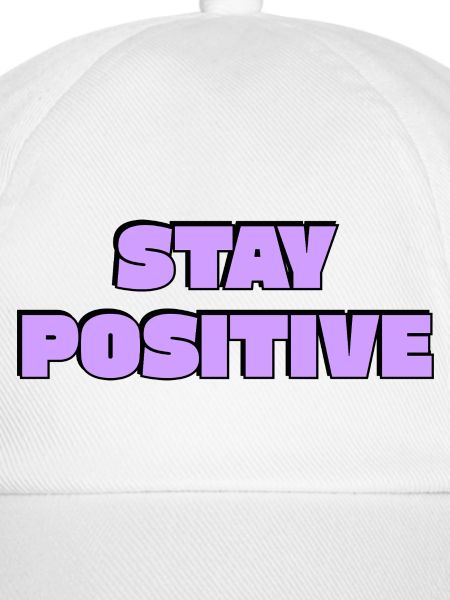 Positiv bleiben Fett Retro-Text