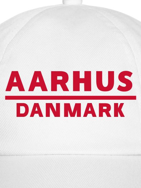 Aarhus Dänemark Text Logo in Rot