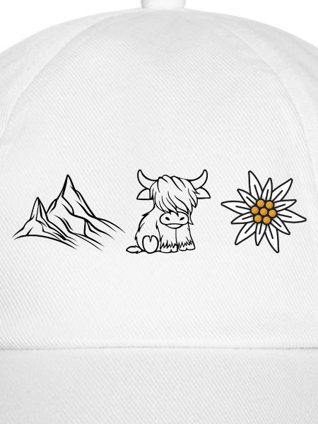 Berge Kuh Edelweiss_Wandershirt