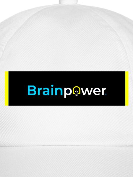 Brainpower Glühbirne Typografie