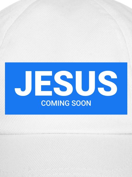 Jesus kommt bald – blau