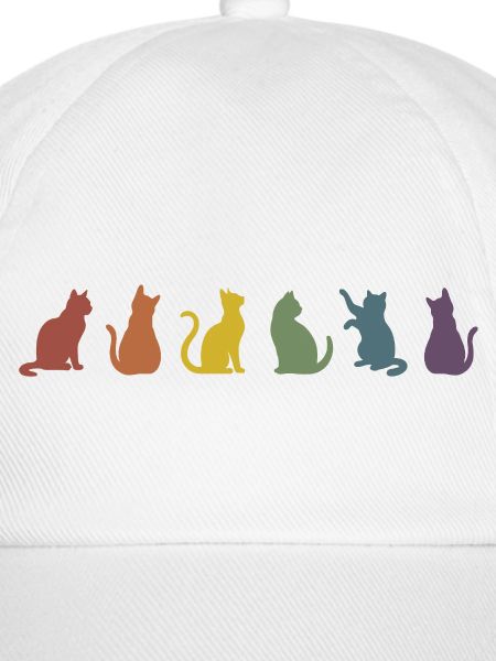 Bunte Pride Katzen Silhouetten 
