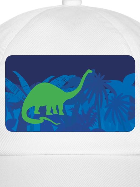Urwald Dinos Langhals - blau