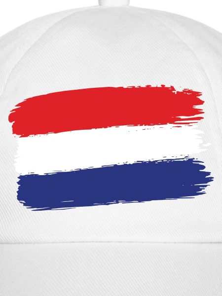 Holländische Flagge Pinselstrich