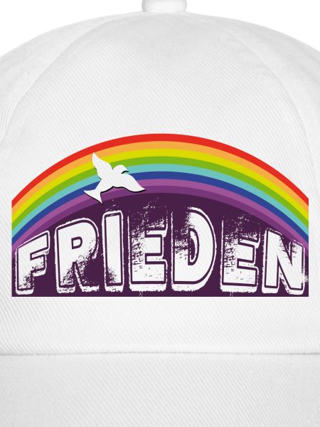 FRIEDEN SCHRIFTZUG mit Regenbogen
