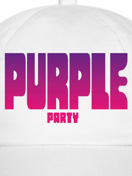 Purple Party Gradient Großbuchstaben