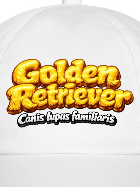 Golden Retriever – typografisches Design
