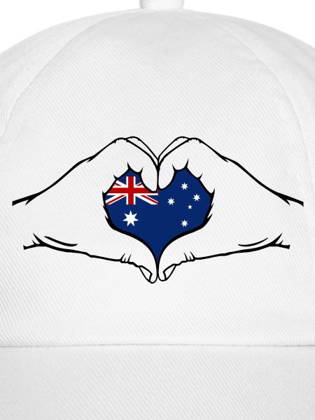 Australien Flagge Herzform