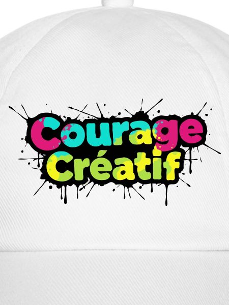 Courage Créatif Bunte Typografie