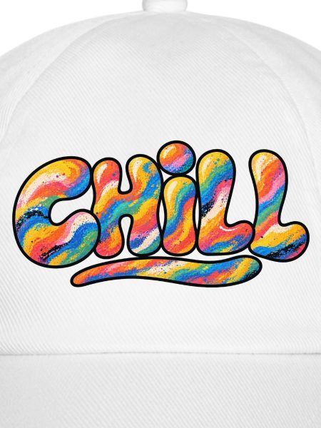 Chill Regenbogen Schriftzug